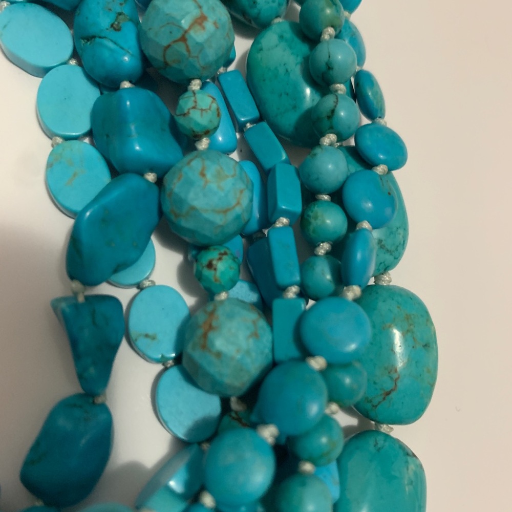 Turquoise Multi-tiered Necklace - Picture 4 of 6